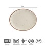 Handcrafted Ribbed (Set of 6) Ceramic Quarter Plate