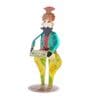 Handcrafted Sardar Musician Multicolour Wrought Iron Figurine