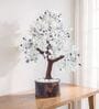 Handcrafted Studded Tree Stone Table Accent