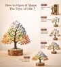 Handcrafted Tree Stone Table Accent