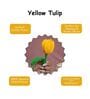 Yellow Tulip Handcrafted Crochet Flower