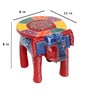 Mulicolor Handcrafted Wooden Elephant Chowkie