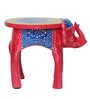 Multicolor Handcrafted Wooden Elephant Chowkie