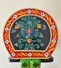 Orange Handcrafted Wooden Elephant Chowkie