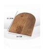 Handcrafted Wooden Half Moon Platter (1 Piece)