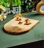 Handcrafted Wooden Half Moon Platter (1 Piece)
