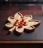 Handcrafted Wooden Leaf Platter (1 Piece)
