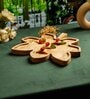 Handcrafted Wooden Leaf Platter (1 Piece)
