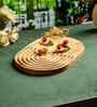 Handcrafted Wooden Oval Platter (1 Piece)