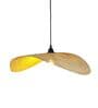 Handcrafted Woven Rattan Pendant Lamp (Yellow and Beige)