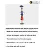 Handcrafted Wrought Iron Lady with Umbrella Multicolour Figurine