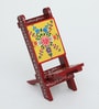 HANDICRAFT HANDPAINTED MDF CHAIR STYLE MOBILE &TAB STAND | FOLDABLE