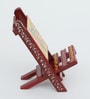 HANDICRAFT HANDPAINTED MDF CHAIR STYLE MOBILE &TAB STAND | FOLDABLE