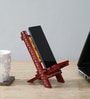 HANDICRAFT HANDPAINTED MDF CHAIR STYLE MOBILE &TAB STAND | FOLDABLE