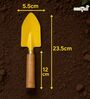 Yellow Gardening Hand Trowel With Ergonomic Wooden