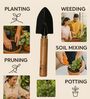 Black Large Hand Trowel with Wooden