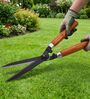 Brown Grass Shears with Wooden Handles