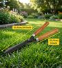 Brown Grass Shears with Wooden Handles