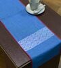Ibrahim (48x14) Blue Cotton Table Runner