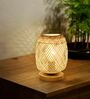 Handmade Bamboo Table Lamp (Beige)