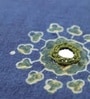 Handmade Block Printed Cotton Indigo & Green Set of 2(16x16inches) Cushion Cover