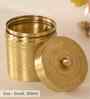 250ML Golden Aura Handmade Brass Small Storage Jar