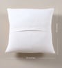 Handmade Cotton Charcoal and Off White (18x18inches) Cushion Covers