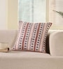 Handmade Cotton Charcoal and Off White Set of 5 (18x18inches) Cushion Covers