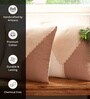 Handmade Cotton Taupe and Off White Crochet Set of 3 (16x16inches) Cushion Covers