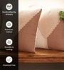 Handmade Cotton Taupe and Off WhiteCrochet Set of 2 (16x16inches) Cushion Covers