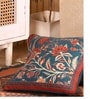 Handmade Cottont Navy blue| Maroon and Ivroy Cotton Set of 5(16x16inches) Cushion Covers