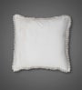 Handmade Crochet Cotton Boho Off white Set of 2 (16x16inches)Cushion Cover