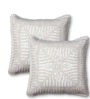 Handmade Crochet Cotton Boho Off white Set of 2 (16x16inches)Cushion Cover