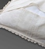 Handmade Crochet Cotton Boho Off white Set of 2 (16x16inches)Cushion Cover