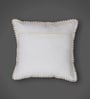 Handmade Crochet Cotton Boho Off white Set of 2 (16x16inches)Cushion Cover