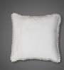 Handmade Crochet Cotton Boho Off white Set of 2 (16x16inches)Cushion Cover