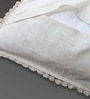 Handmade Crochet Cotton Boho Off white Set of 2 (16x16inches)Cushion Cover