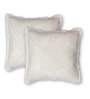 Handmade Crochet Cotton Boho Off white Set of 2 (16x16inches)Cushion Cover
