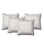 Handmade Crochet Cotton Boho Off white Set of 4 (16x16inches)Cushion Cover