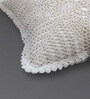 Handmade Crochet Cotton Boho Off white Set of 4 (16x16inches)Cushion Cover