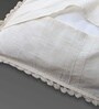 Handmade Crochet Cotton Boho Off white Set of 4 (16x16inches)Cushion Cover