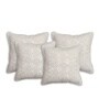 Handmade Crochet Cotton Boho Off white Set of 4 (16x16inches)Cushion Cover
