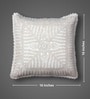 Handmade Crochet Cotton Boho Off white Set of 4 (16x16inches)Cushion Cover