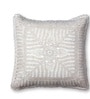 Handmade Crochet Cotton White Set of 2(16x16inches) Cushion Covers
