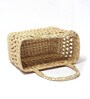 Handmade Designer Chic Dry Grass Bag | Jute Handbag | Carry Tote Bags for Women | Small Shopping bag | storage baskets (Small