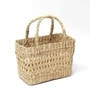 Handmade Designer Chic Dry Grass Bag | Jute Handbag | Carry Tote Bags for Women | Small Shopping bag | storage baskets (Small