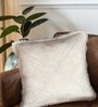 Handmade Embroidered Cotton Brick Red Set of 4(16x16inches) Cushion Covers