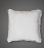 Handmade Embroidered Cotton Brick Red Set of 4(16x16inches) Cushion Covers