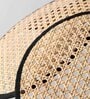 Handmade Floral Webbing Rattan Cane & Sea Grass Pendant Hanging Light (Beige & Black)
