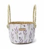 (1Pc) Lavender Straw Round Storage Basket & Gift Hamper